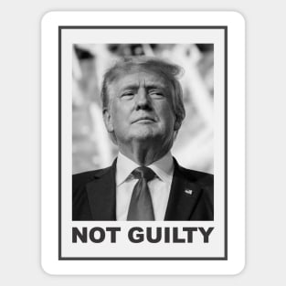 Trump Not Guilty Sticker